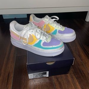 Artic Punch/Sesame Tear Away Air Force 1’s